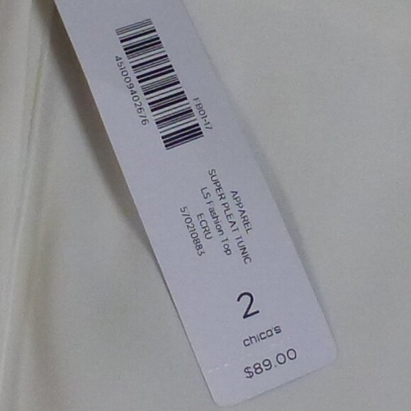 New Chico's Super Pleat Tunic - Picture 4 of 4